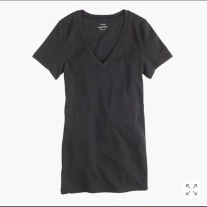 J. Crew Perfect-fit V-neck Tee (NWT) - Black